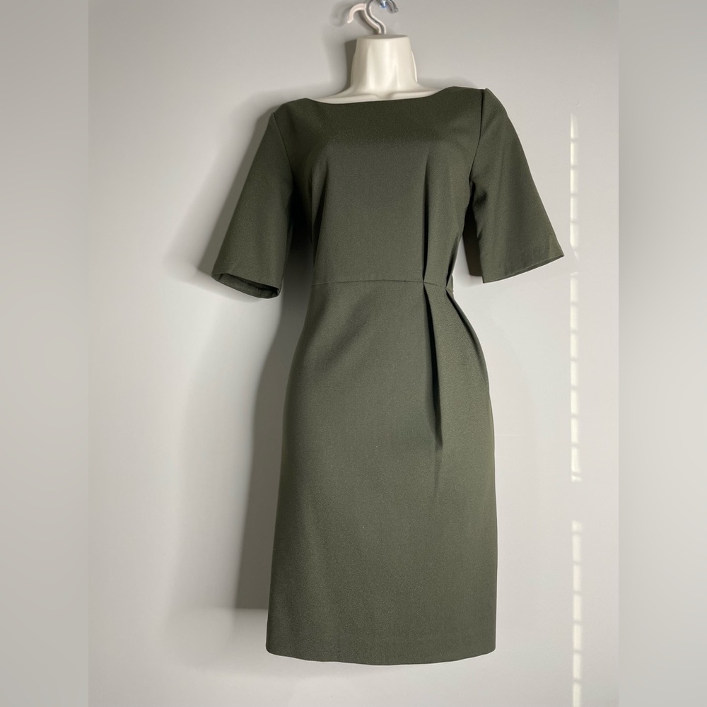 Green Pleated Dress